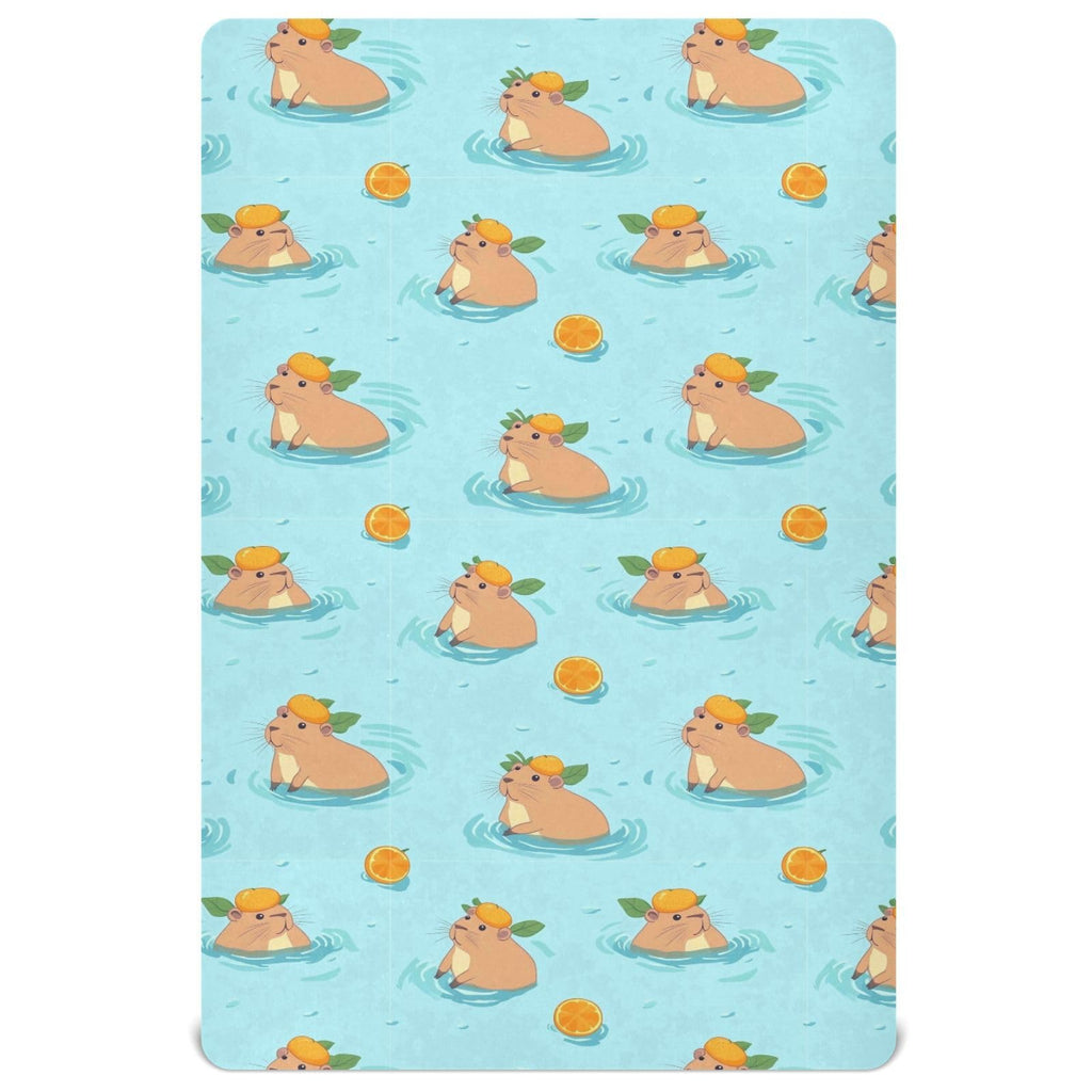 Soft Breathable Microfiber Crib Sheet, Fits Standard Size 28in x 52in P3055
