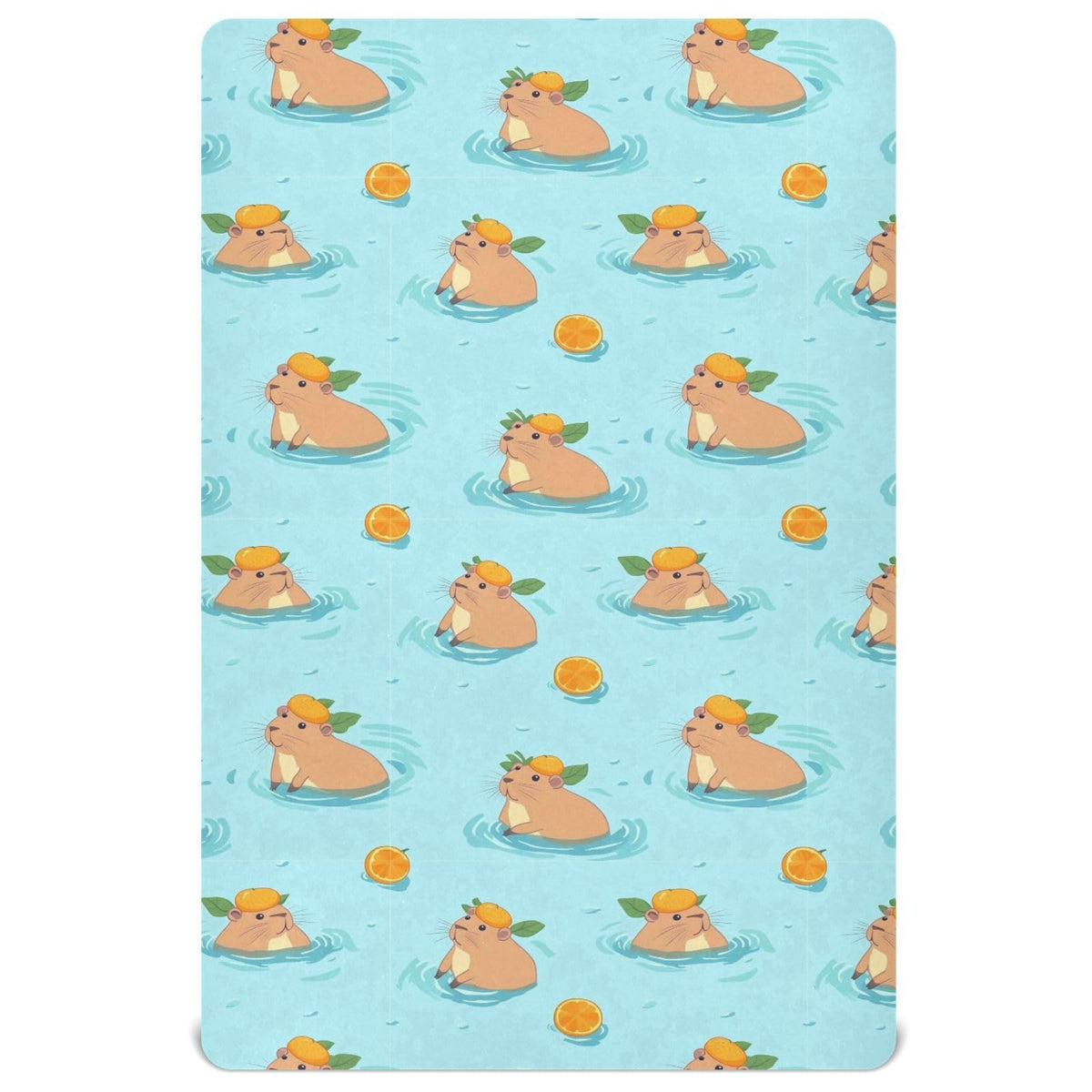 Soft Breathable Microfiber Crib Sheet, Fits Standard Size 28in x 52in P3055
