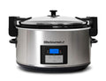 8.5-Quart Stainless Steel Programmable Slow Cooker with Locking Lid V7487