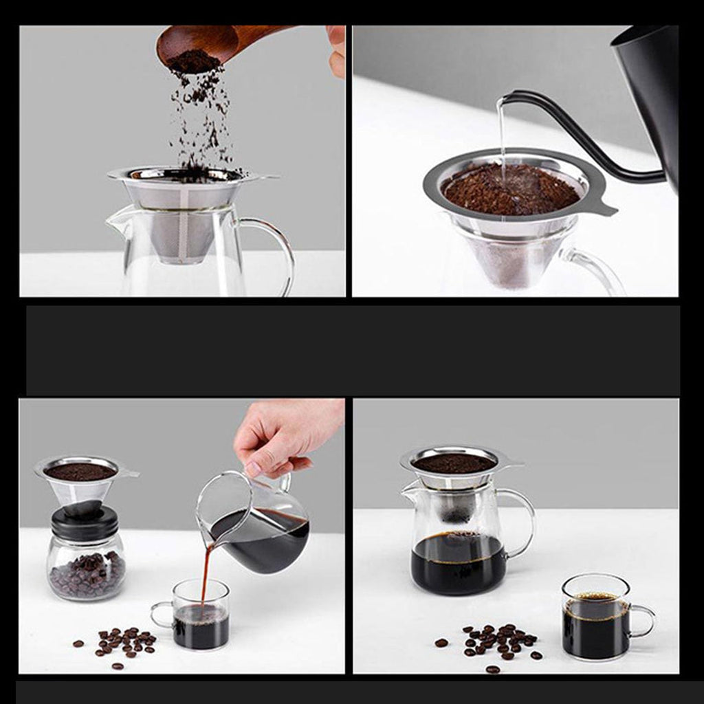 Reusable Stainless Steel Cone Coffee Filter U927