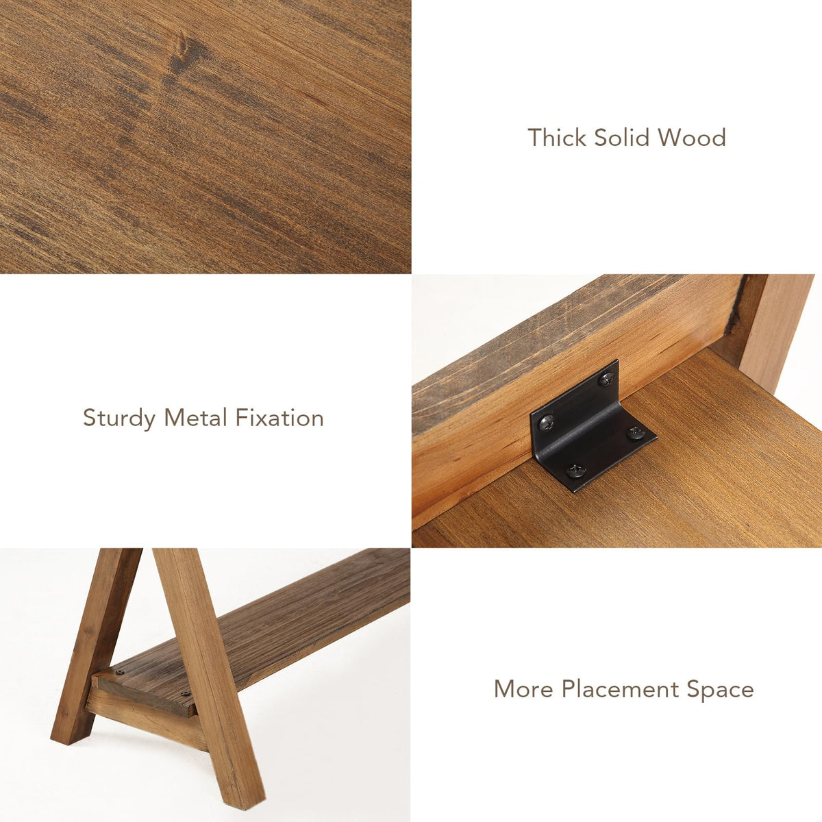 30" Solid Wood Storage Bench R3674
