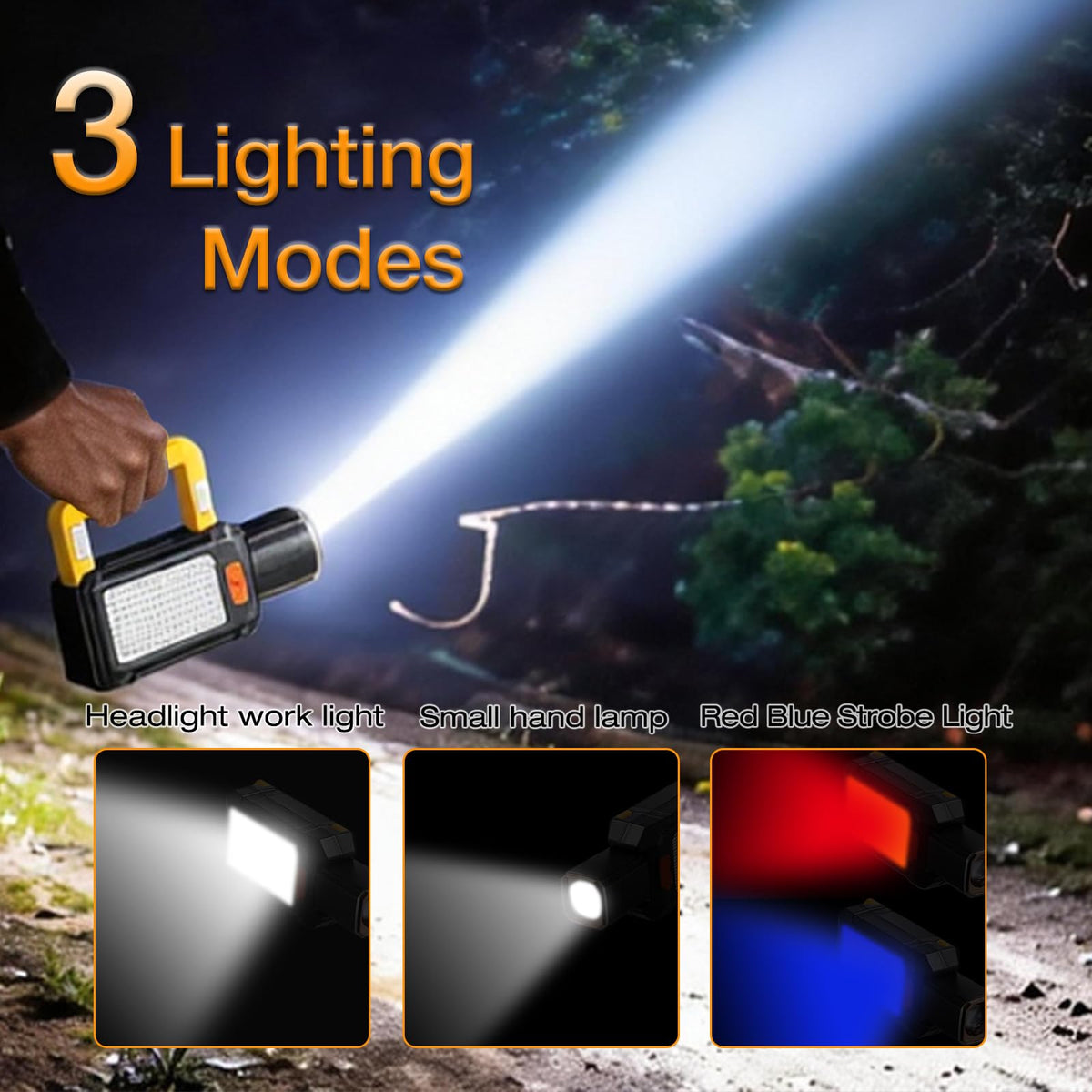 LED Rechargeable Magnetic Work Light 1000 Lumens 5 Mode 1 Pack S577