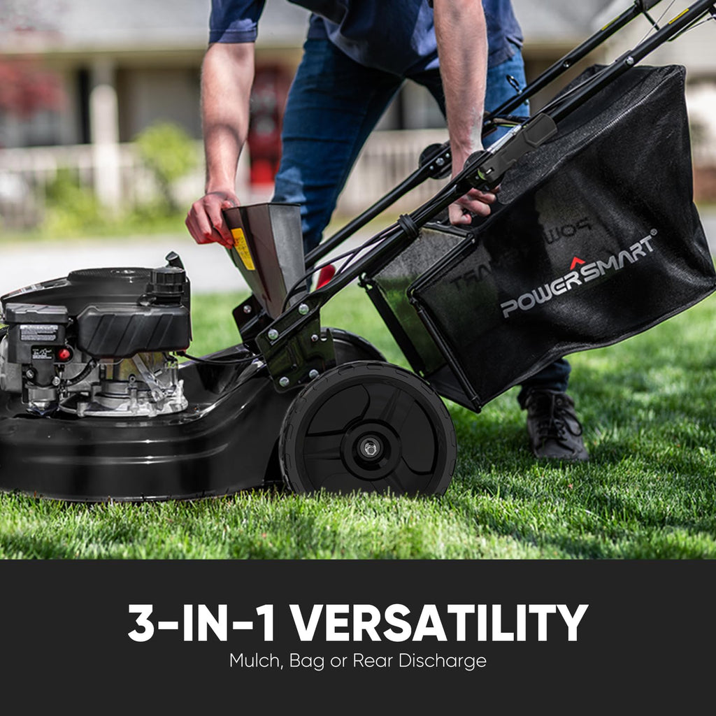 22-Inch Self Propelled Gas Lawn Mower, 170cc 4-Cycle OHV Engine H267