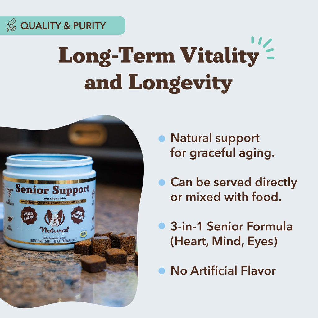 Senior Dog Supplements Vitamins Chew 90 cnt P10893