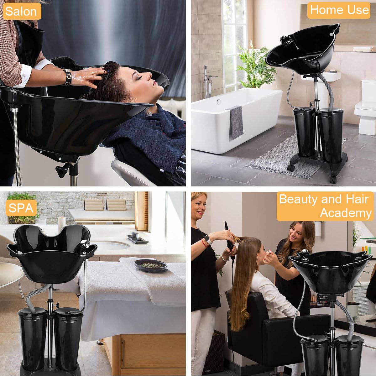 Portable Shampoo Bowl with Electric Pump X21099