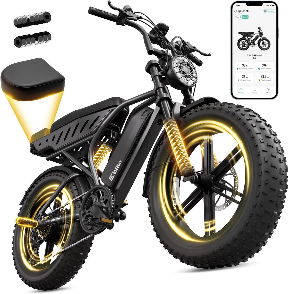 2000W Peak Motor 48V 20" x 4.0" Fat Tire Electric Bike K399078