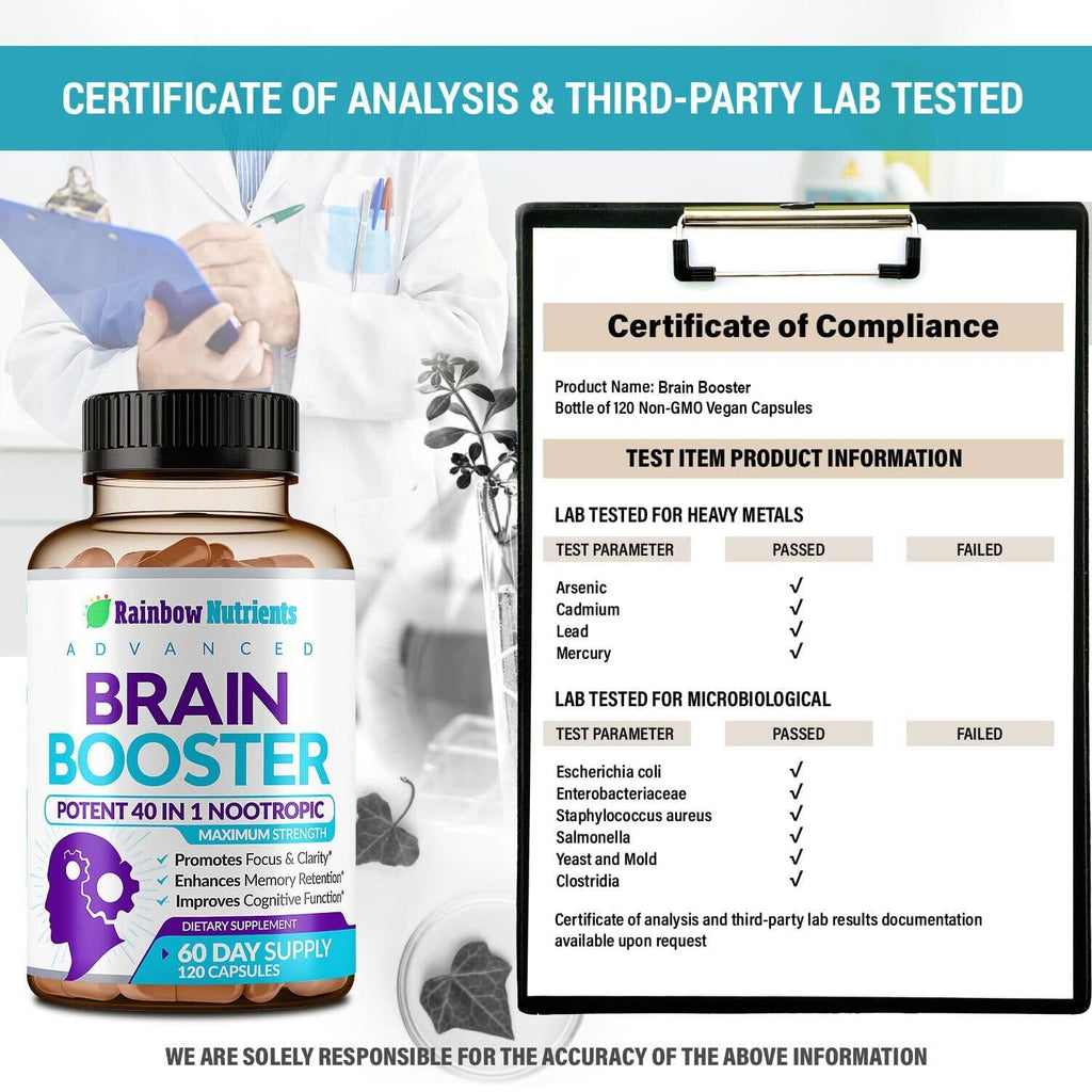 120 V Capsules Brain Support Supplement with DMAE E32714