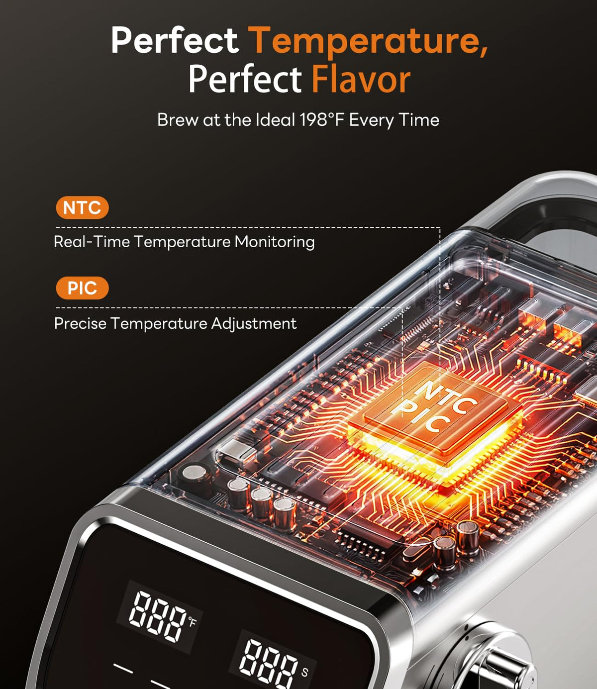 1400W Stainless Steel Espresso Machine with Milk Frother V166