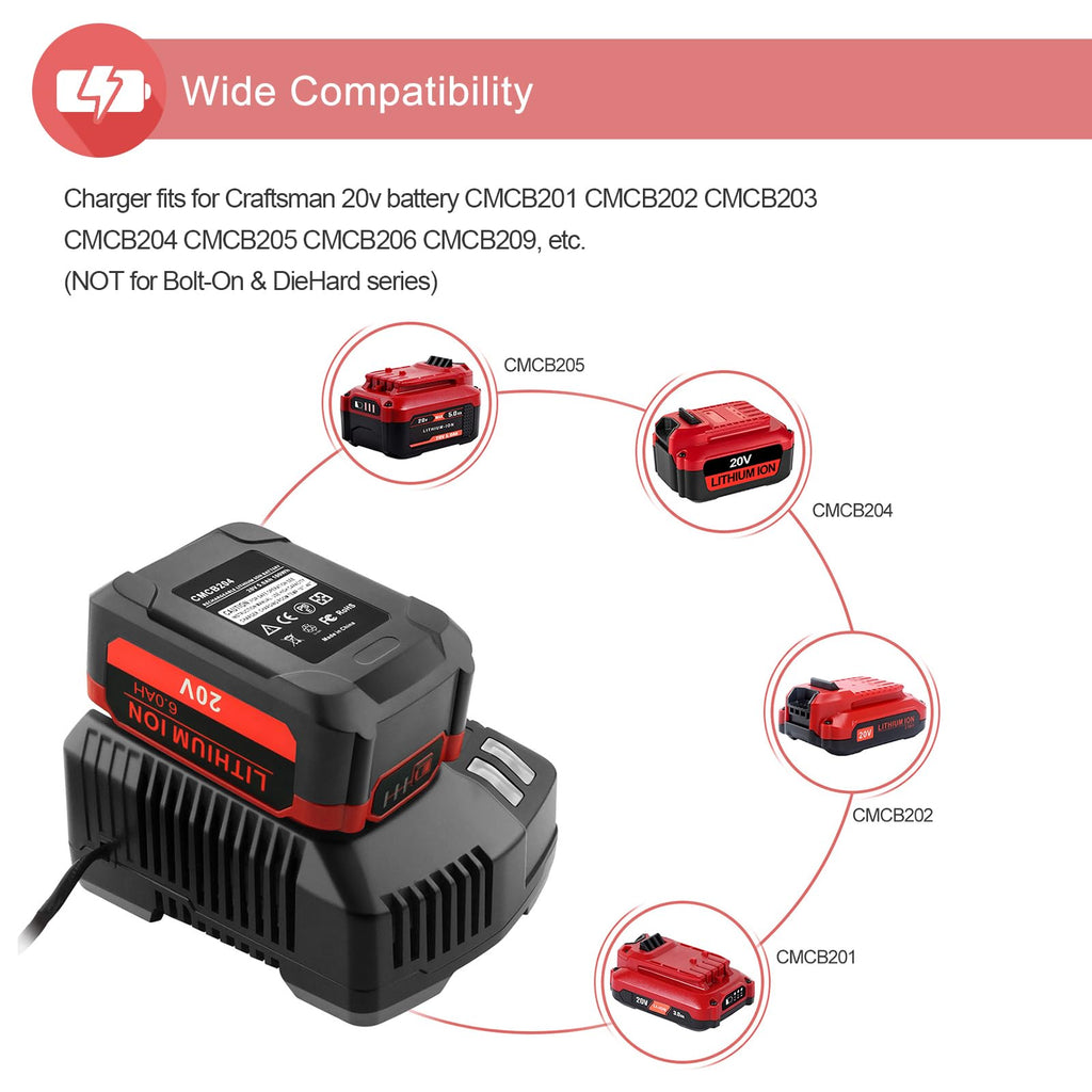 20V 6.0Ah Lithium ion Batteries and Charger Kit M305