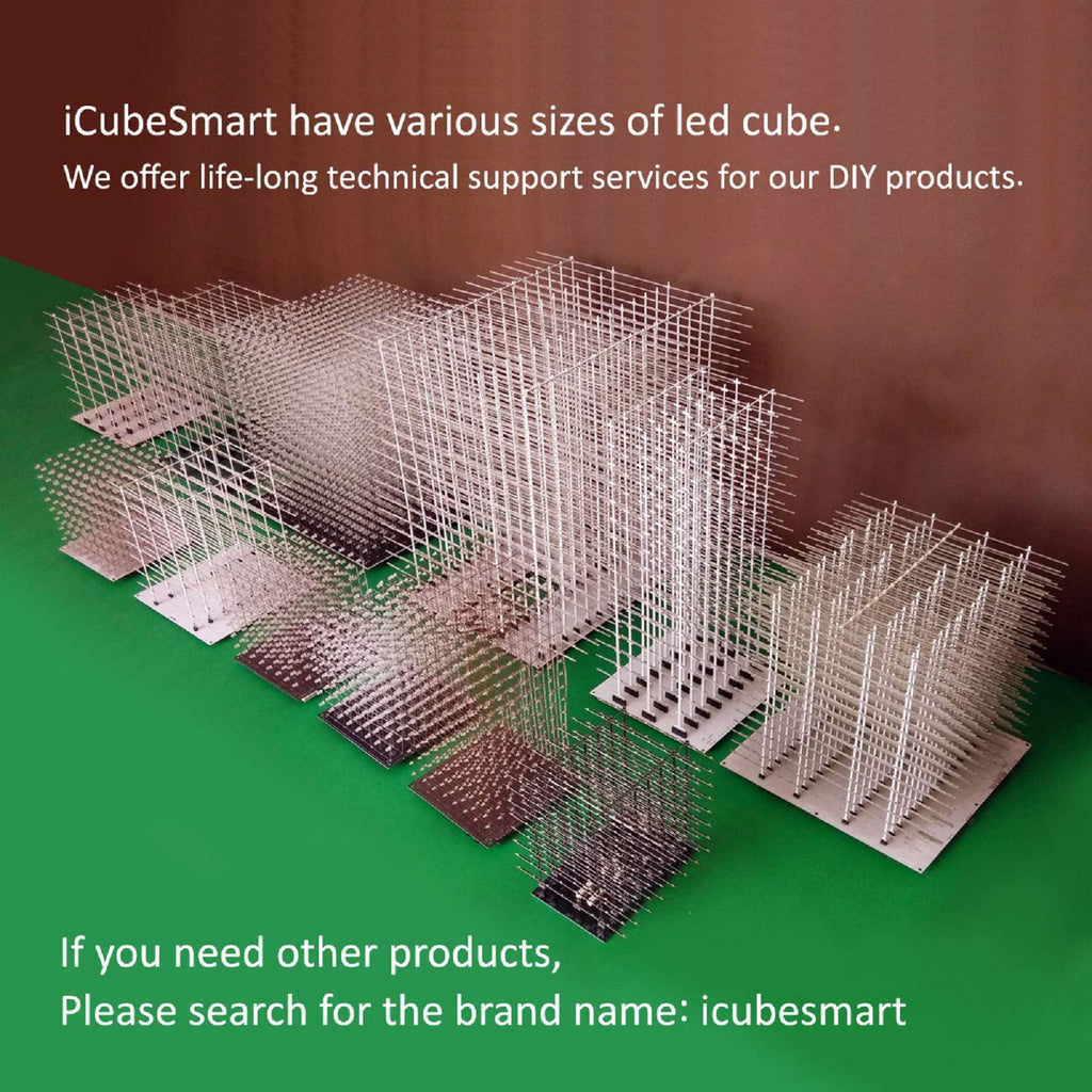 3D Led Cube DIY Electronics Kit 8x8x8 Led Cube DIY Soldering Project Kit G576