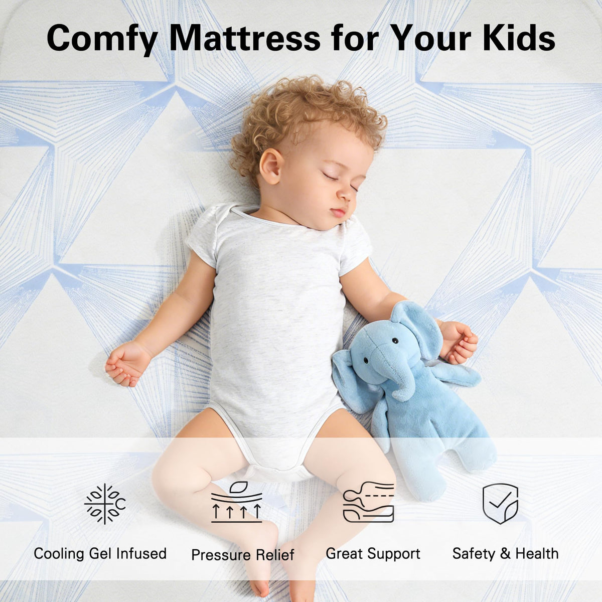 6 Inch Twin Gel Memory Foam Mattress V995789