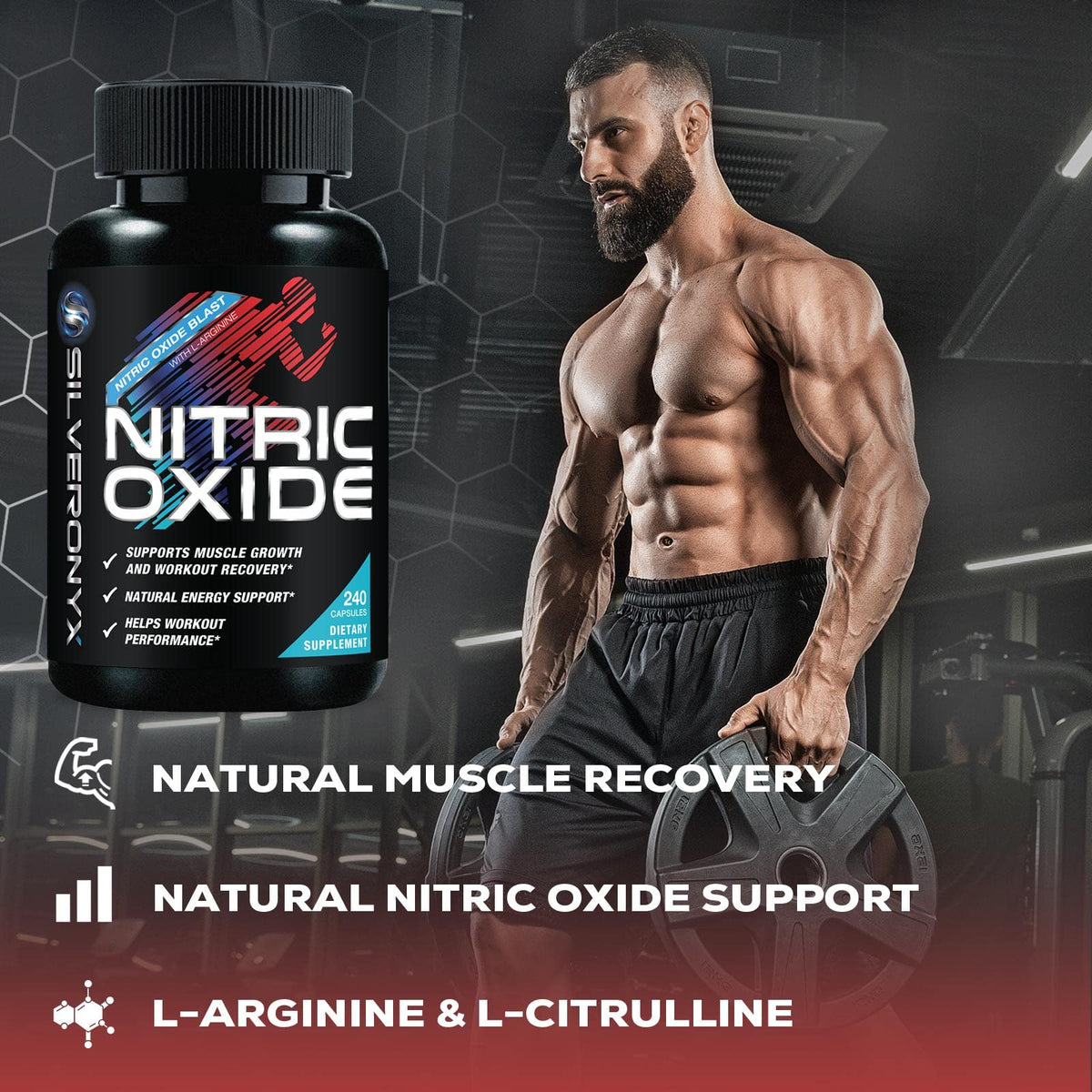 240 Capsules Nitric Oxide Booster H50161