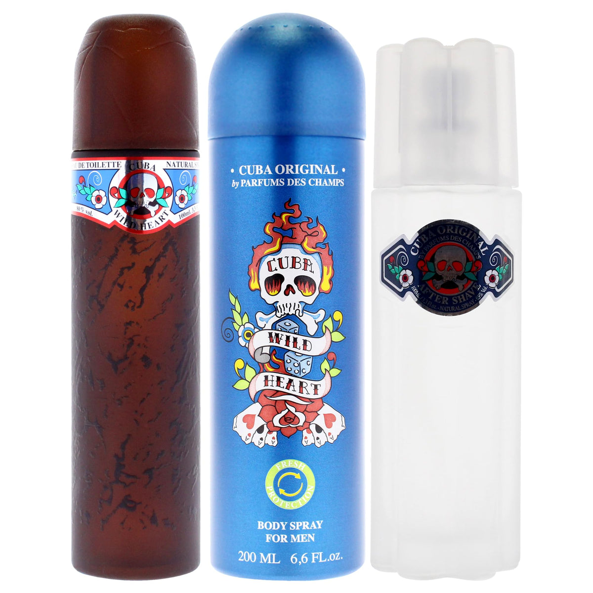 3 Pieces Eau de Toilette After Shave Body Spray Gift Set U8571