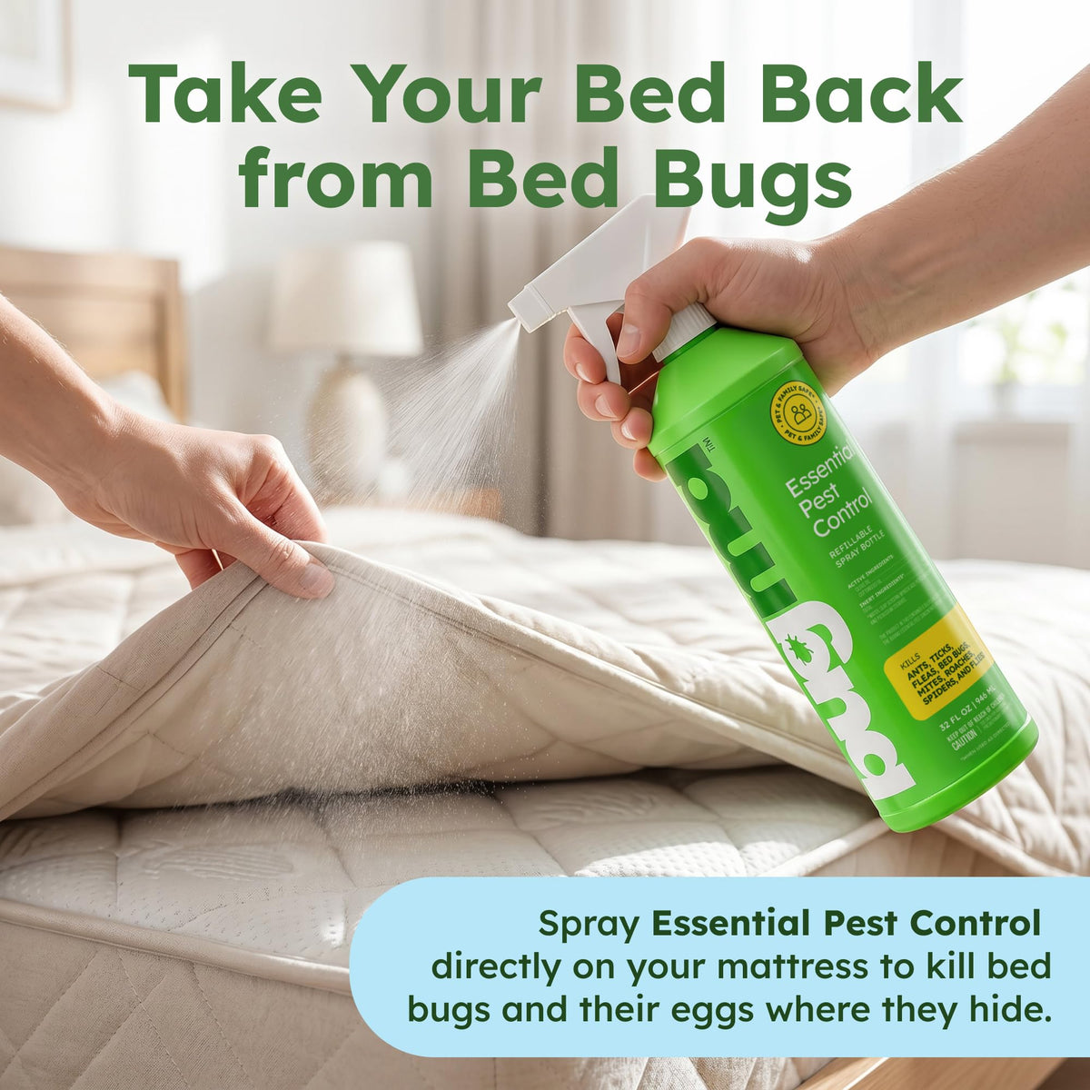 Pet Safe Bed Bug Roach and Ant Killer 64 oz Y488503