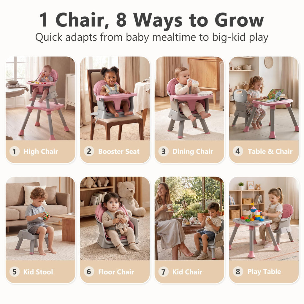 8 in 1 Baby High Chair X497250
