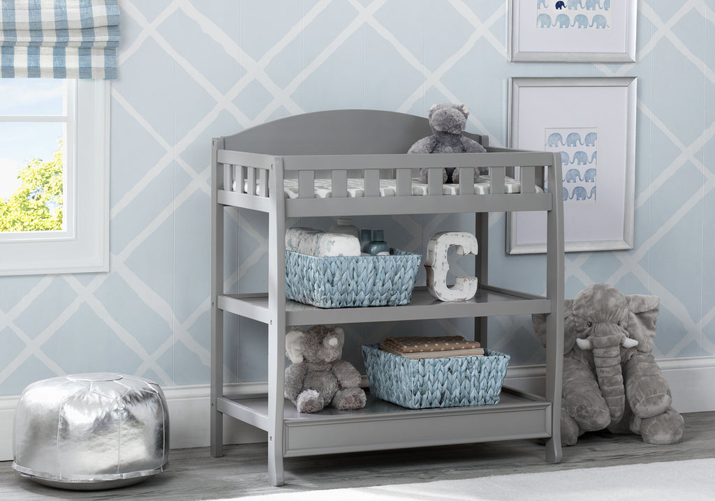 Grey Infant Changing Table with Pad N2930