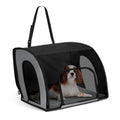 Dog Car Seat, Medium, Gray/Black R940