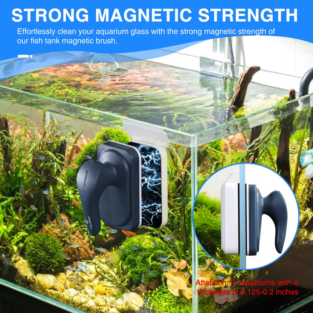 Aquarium Air Pump Magnetic Glass Cleaner Q4581