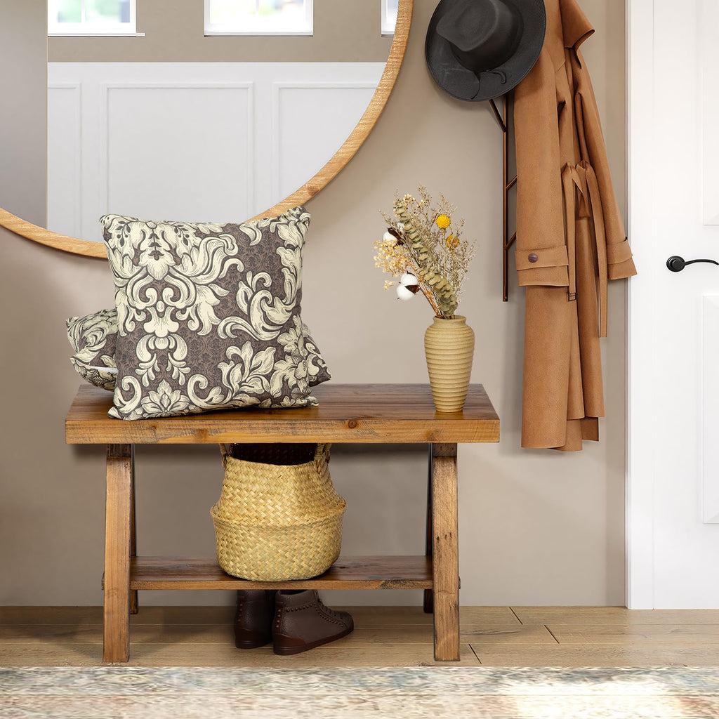 30" Solid Wood Storage Bench R3674