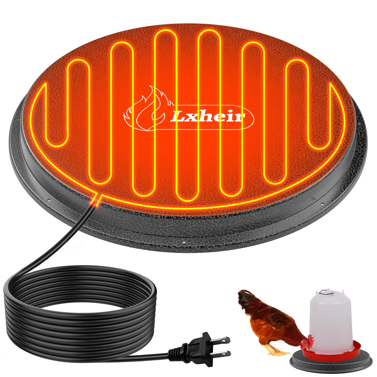Metal Chicken Water Heater with Thermostat I465