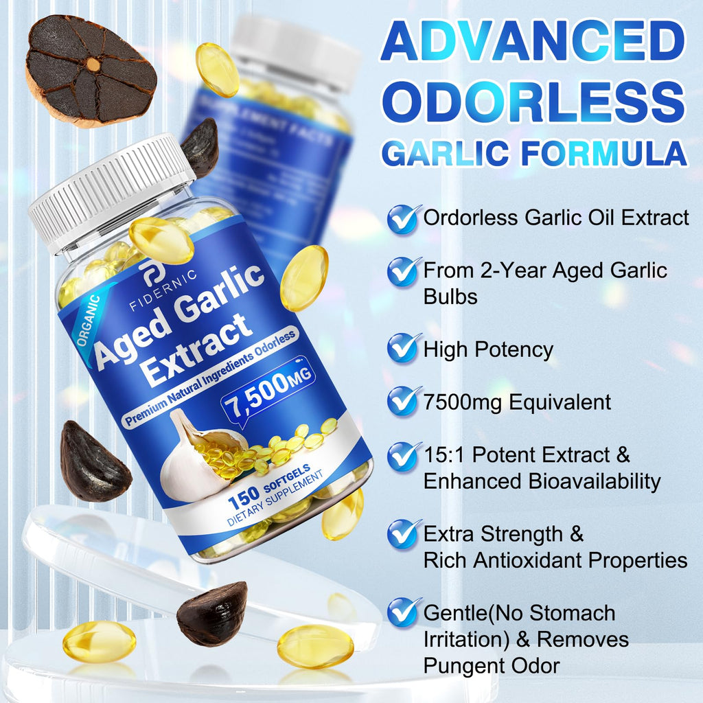 Odorless Organic Garlic Supplement 150 Softgels P797420
