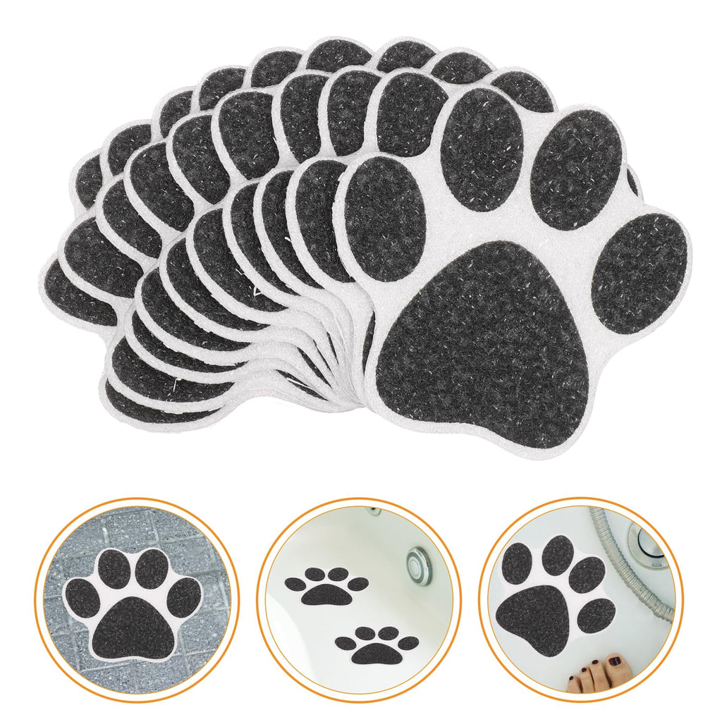 Non Slip Bathtub Stickers 10 pcs Dog Paw Decals F585