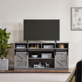Grey Sliding Barn Door TV Stand H2343