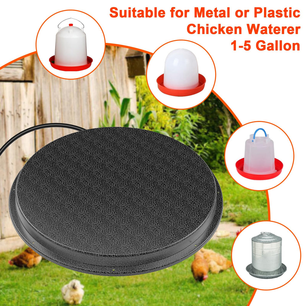 Metal Chicken Water Heater with Thermostat I465