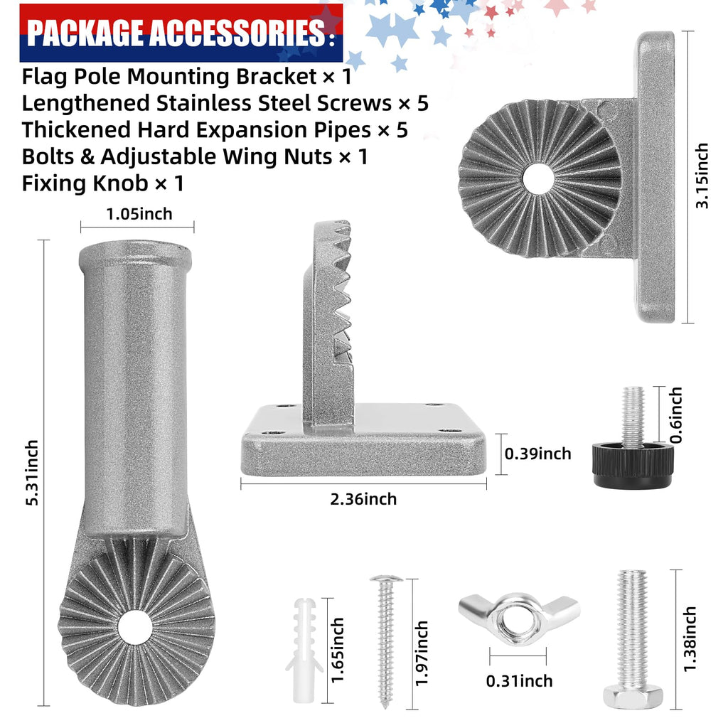 Heavy Duty Aluminum Flag Pole Holder Q5561