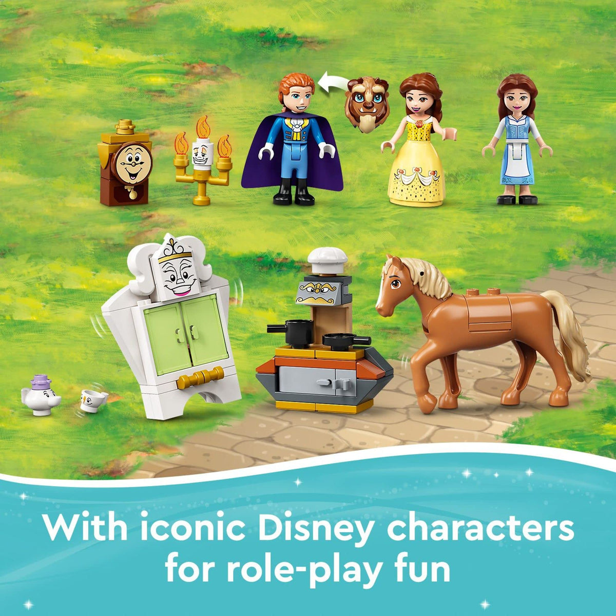 Building Toy with Horse Toy, Mini-Doll Figures, Plus Accessories Z9525