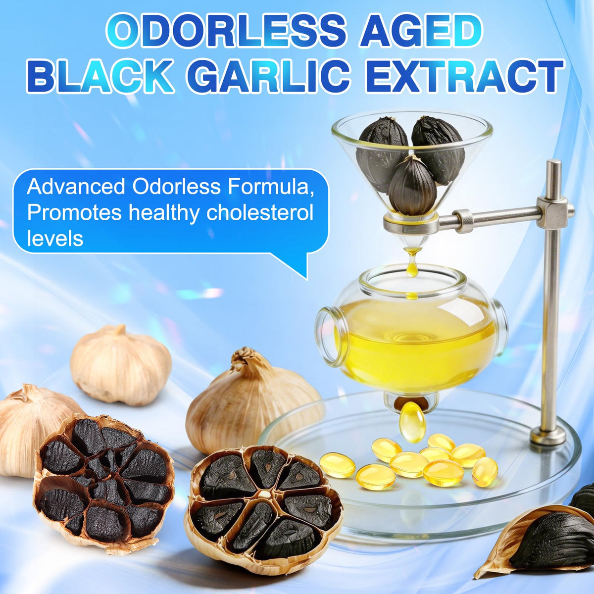 Odorless Organic Garlic Supplement 150 Softgels P797420