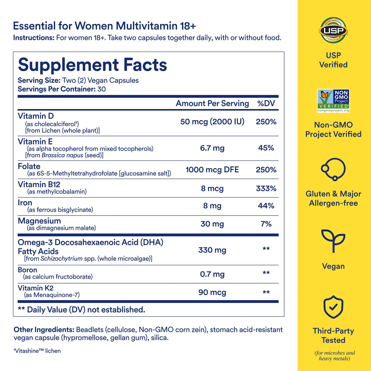 Women's 18+ Multivitamin 60 Capsules N457011