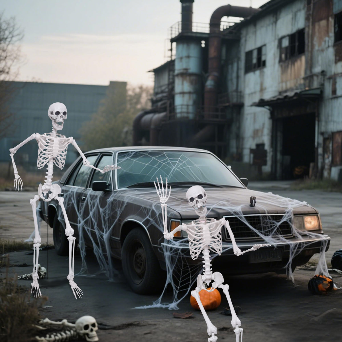 2 Pack 5.4ft Life Size Skeleton with Movable Joints F881