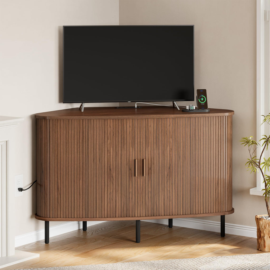 47" Walnut Corner TV Stand M815848