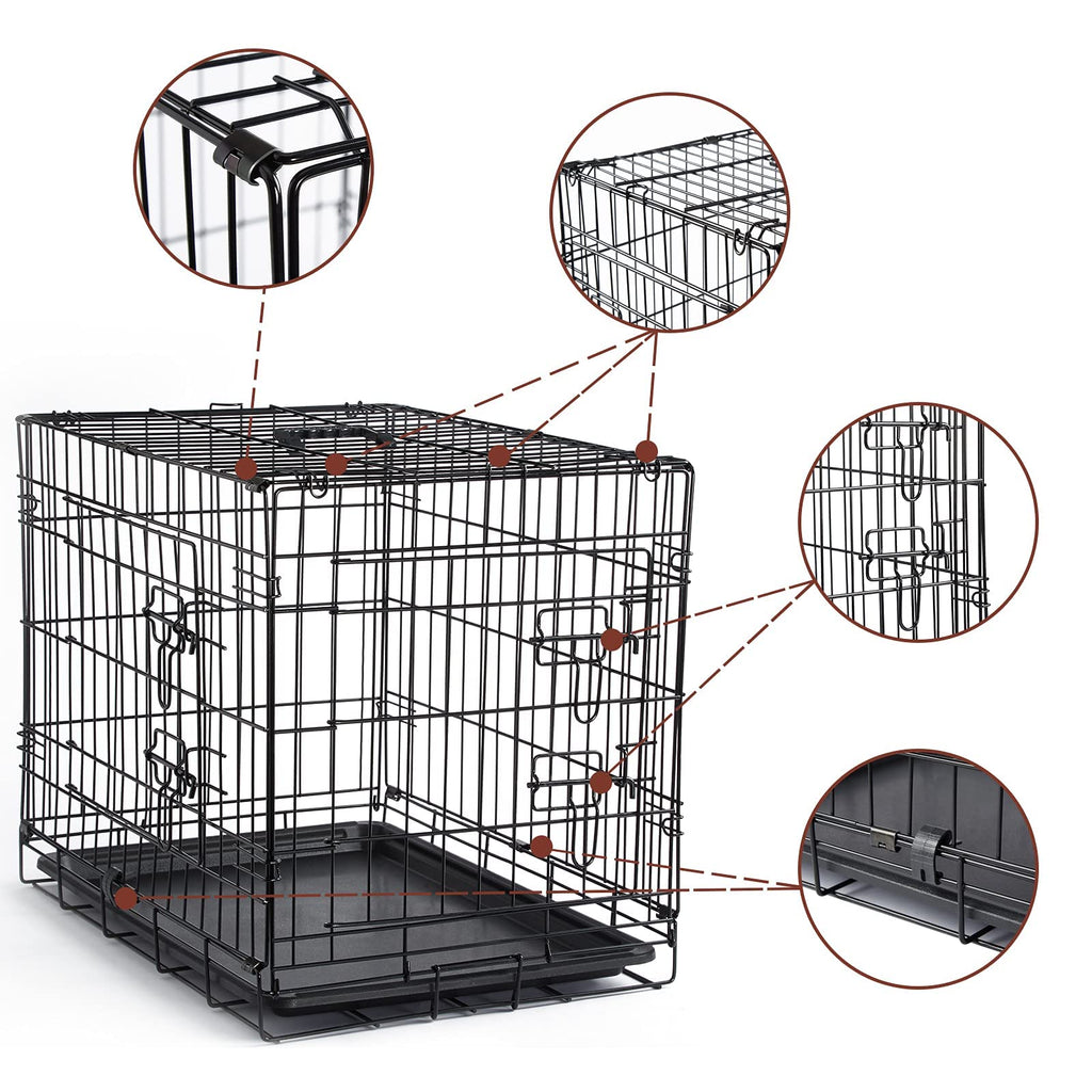 Brown Collapsible Metal Dog Crate P549