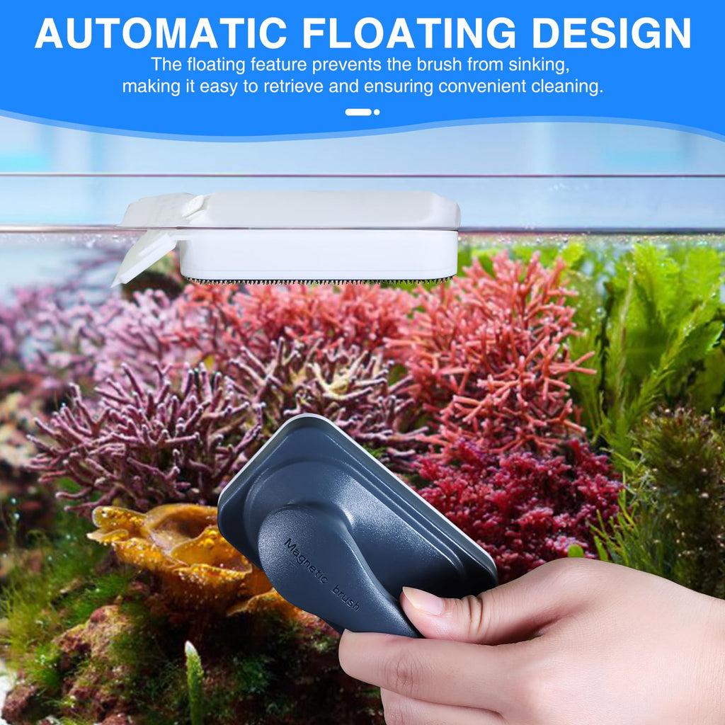 Aquarium Air Pump Magnetic Glass Cleaner Q4581