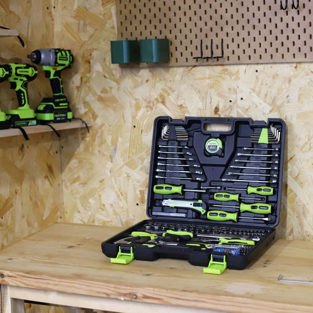225-Piece Home Repairing Tool Kit with Tool Box O91546