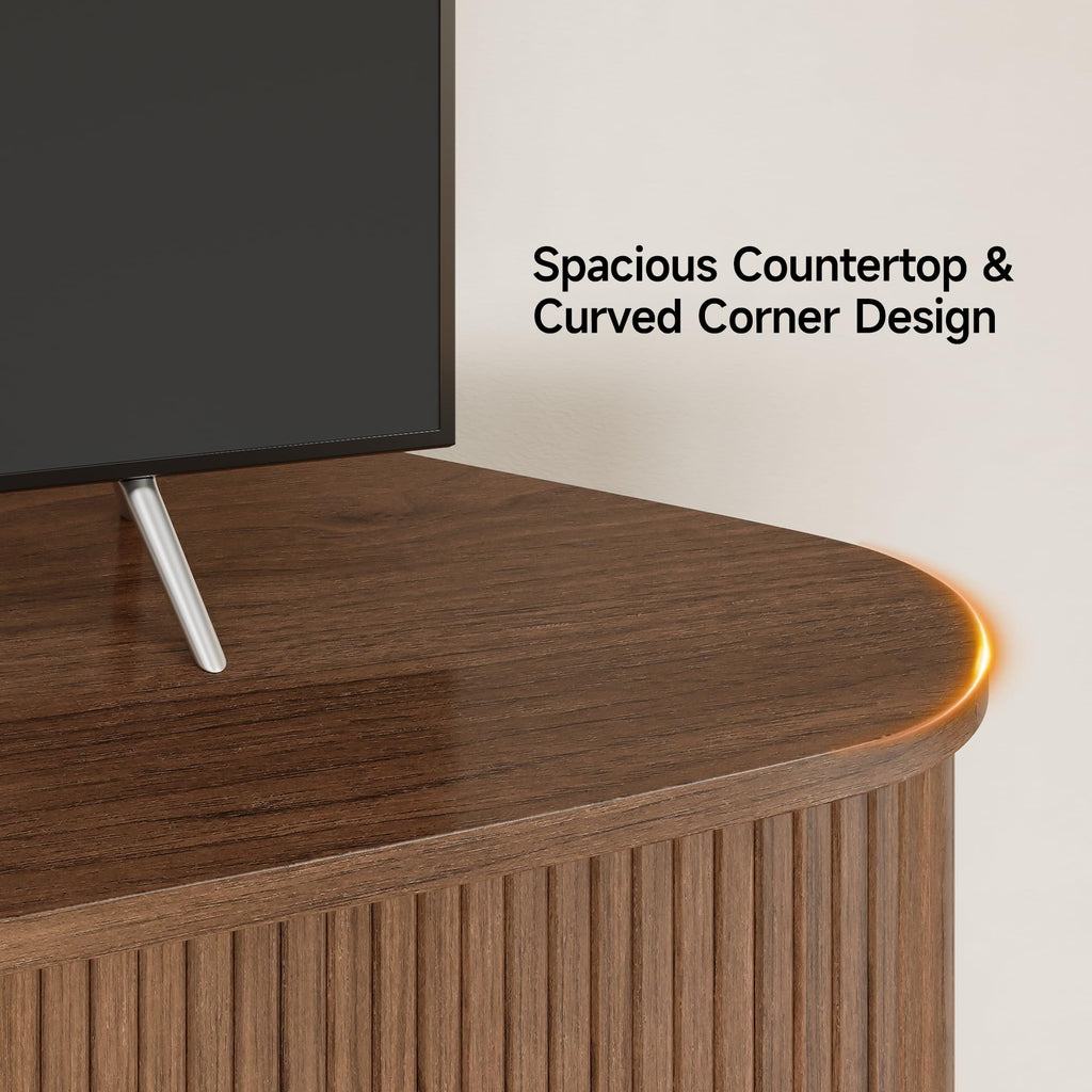 47" Walnut Corner TV Stand M815848