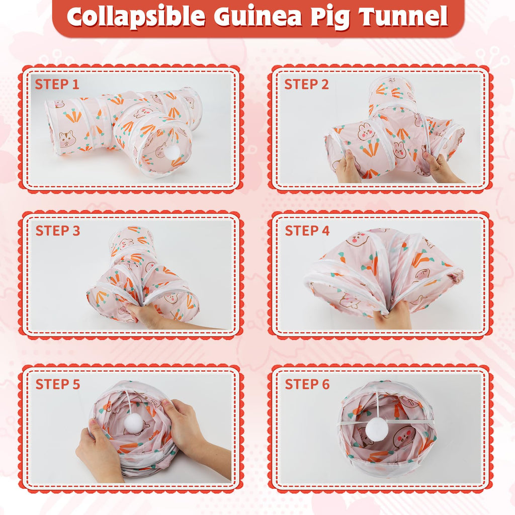 Collapsible 3 Way Bunny Tunnels & Tubes R114