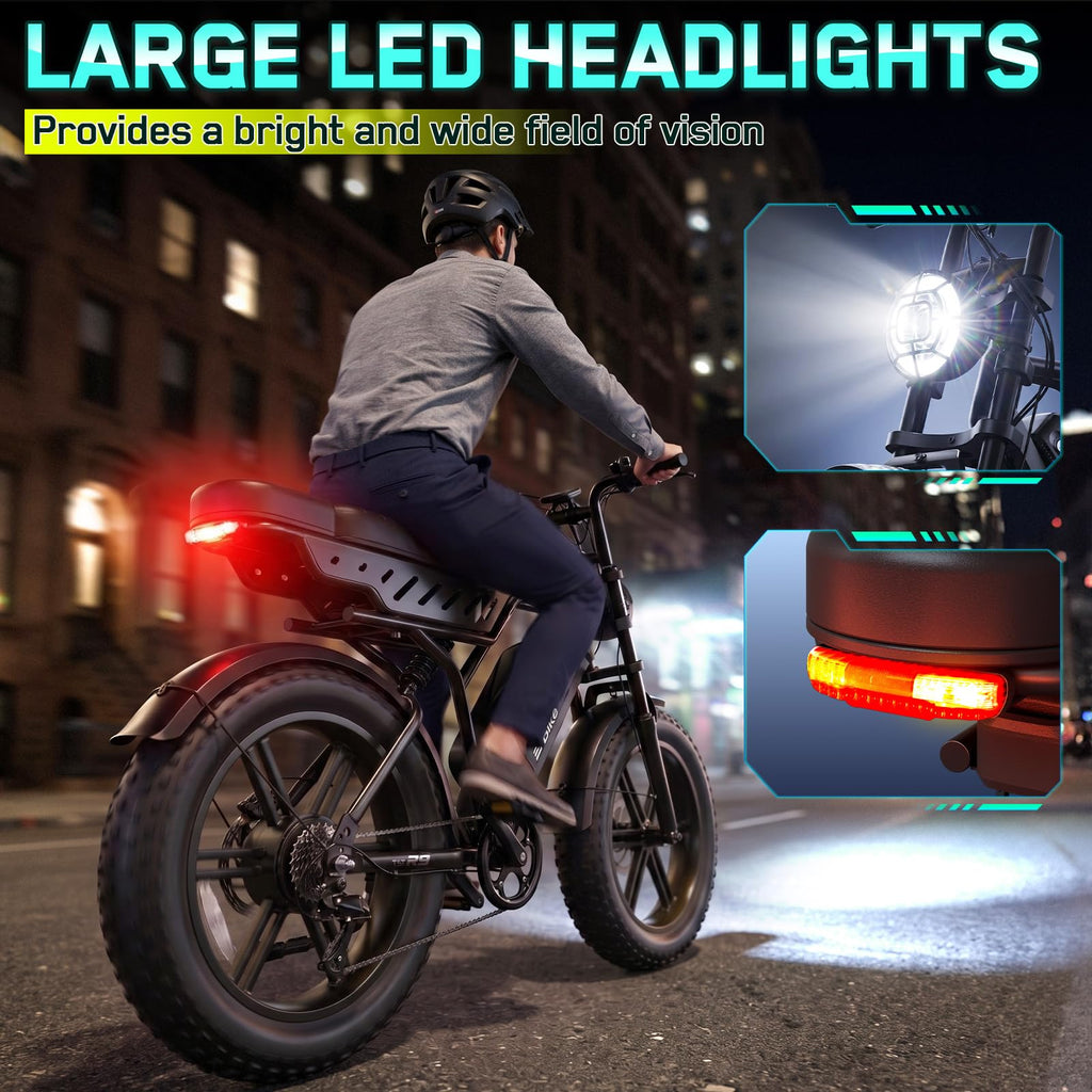 2000W Peak Motor 48V 20" x 4.0" Fat Tire Electric Bike K399078