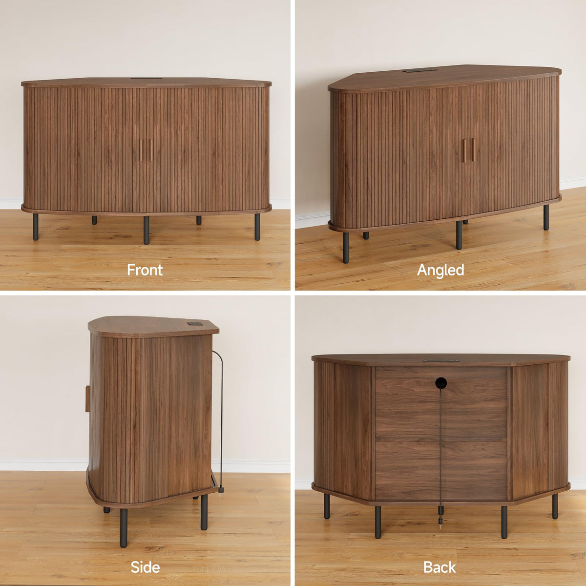 47" Walnut Corner TV Stand M815848