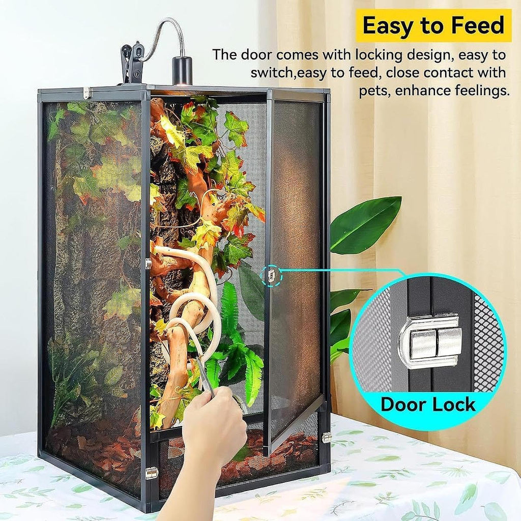 Aluminum Reptile Terrarium with Screen 45x45x80cm G8841