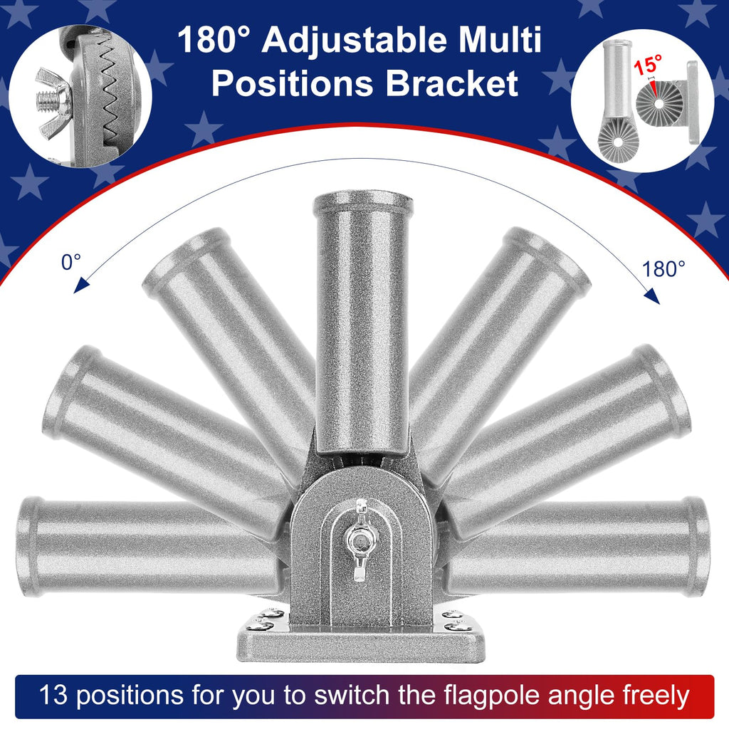 Heavy Duty Aluminum Flag Pole Holder Q5561