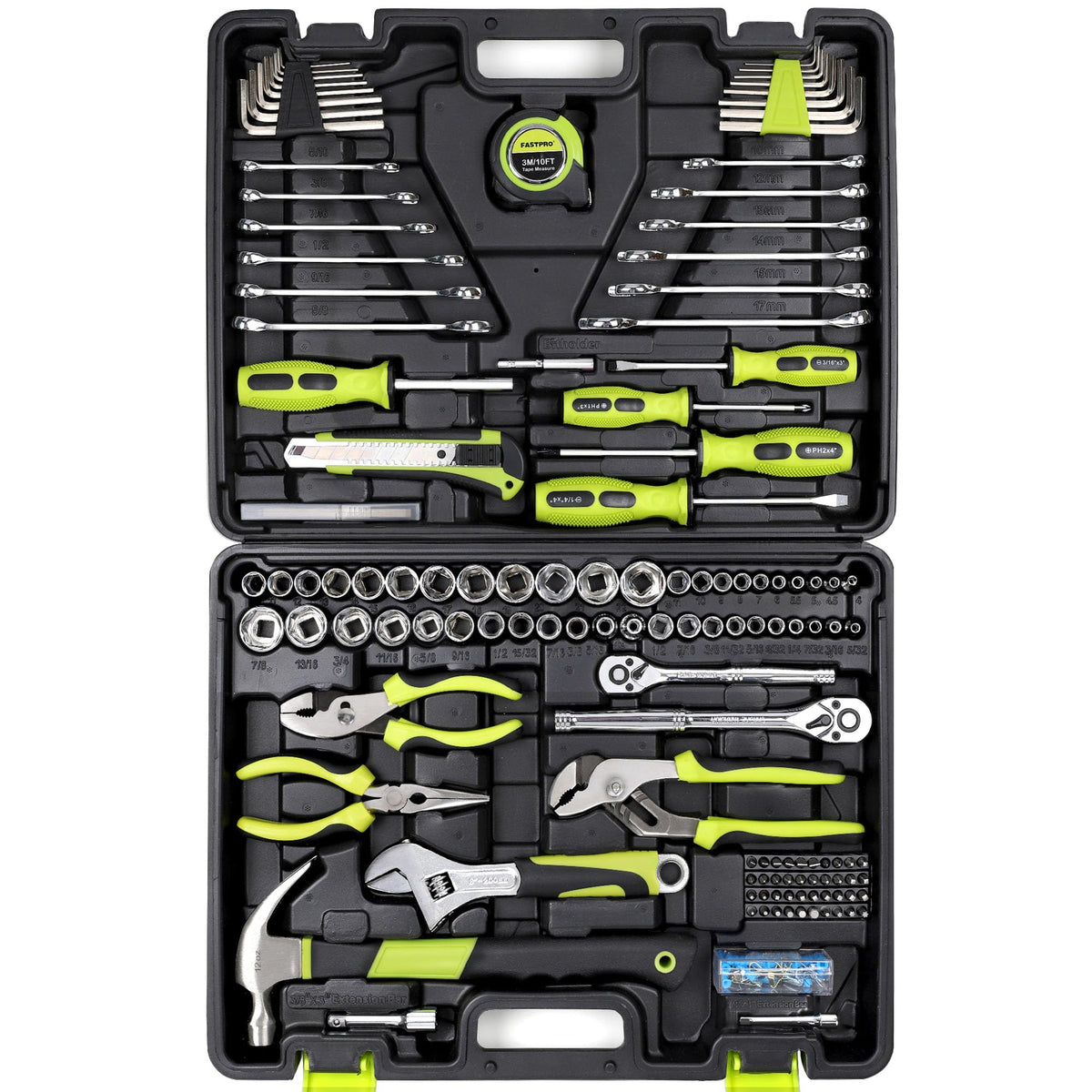 225-Piece Home Repairing Tool Kit with Tool Box O91546