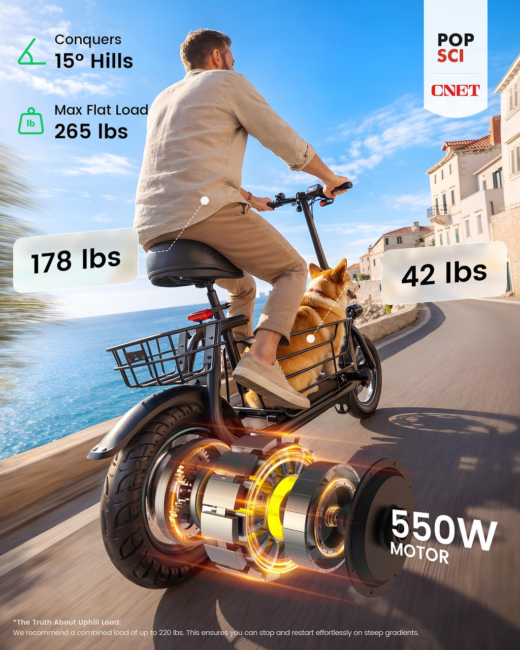Electric Scooter with Seat Q567