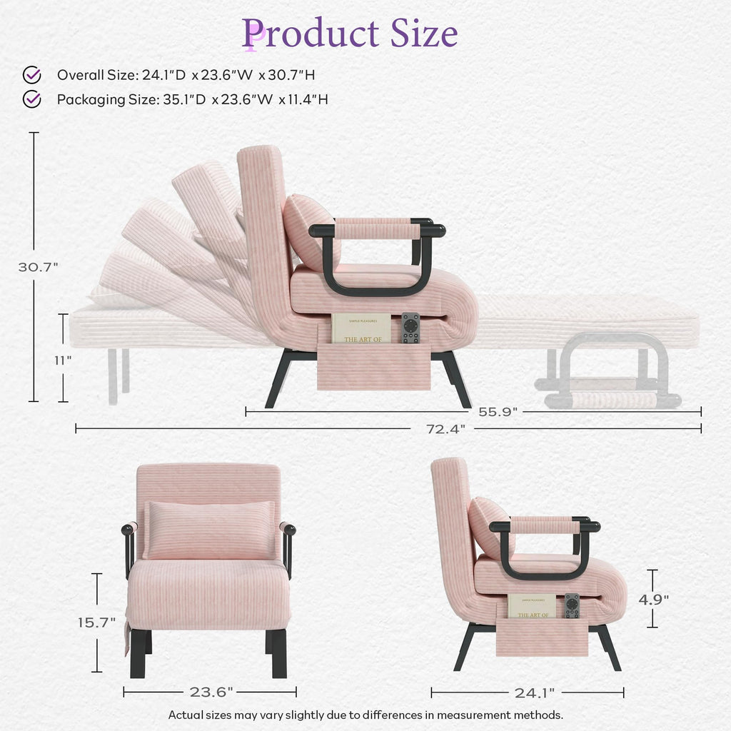 Folding Sleeper Chair V8531