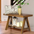 30" Solid Wood Storage Bench R3674