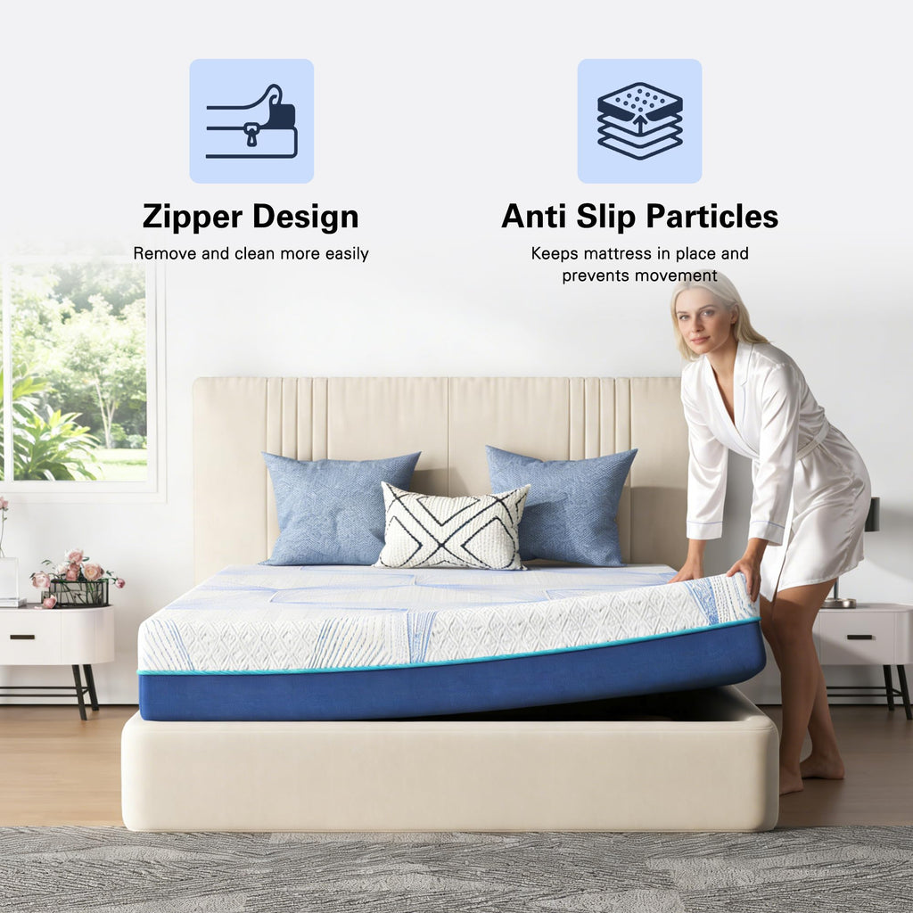 6 Inch Twin Gel Memory Foam Mattress V995789