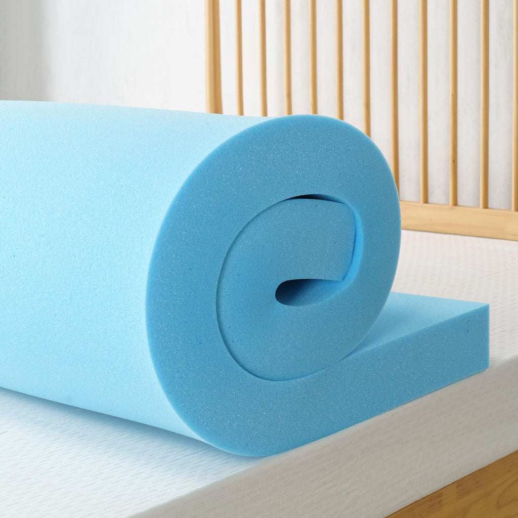 4 Inch Cooling Gel Memory Foam Mattress Topper, Twin N486958