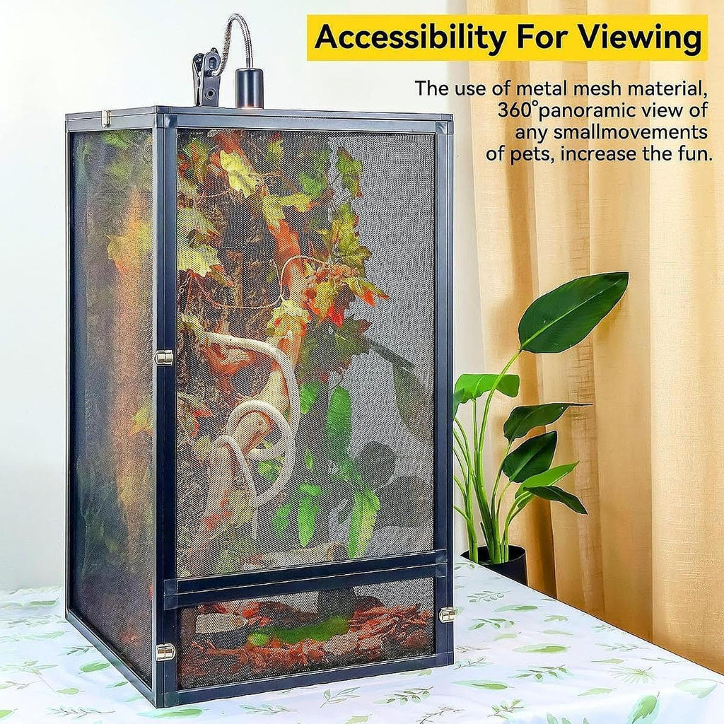 Aluminum Reptile Terrarium with Screen 45x45x80cm G8841